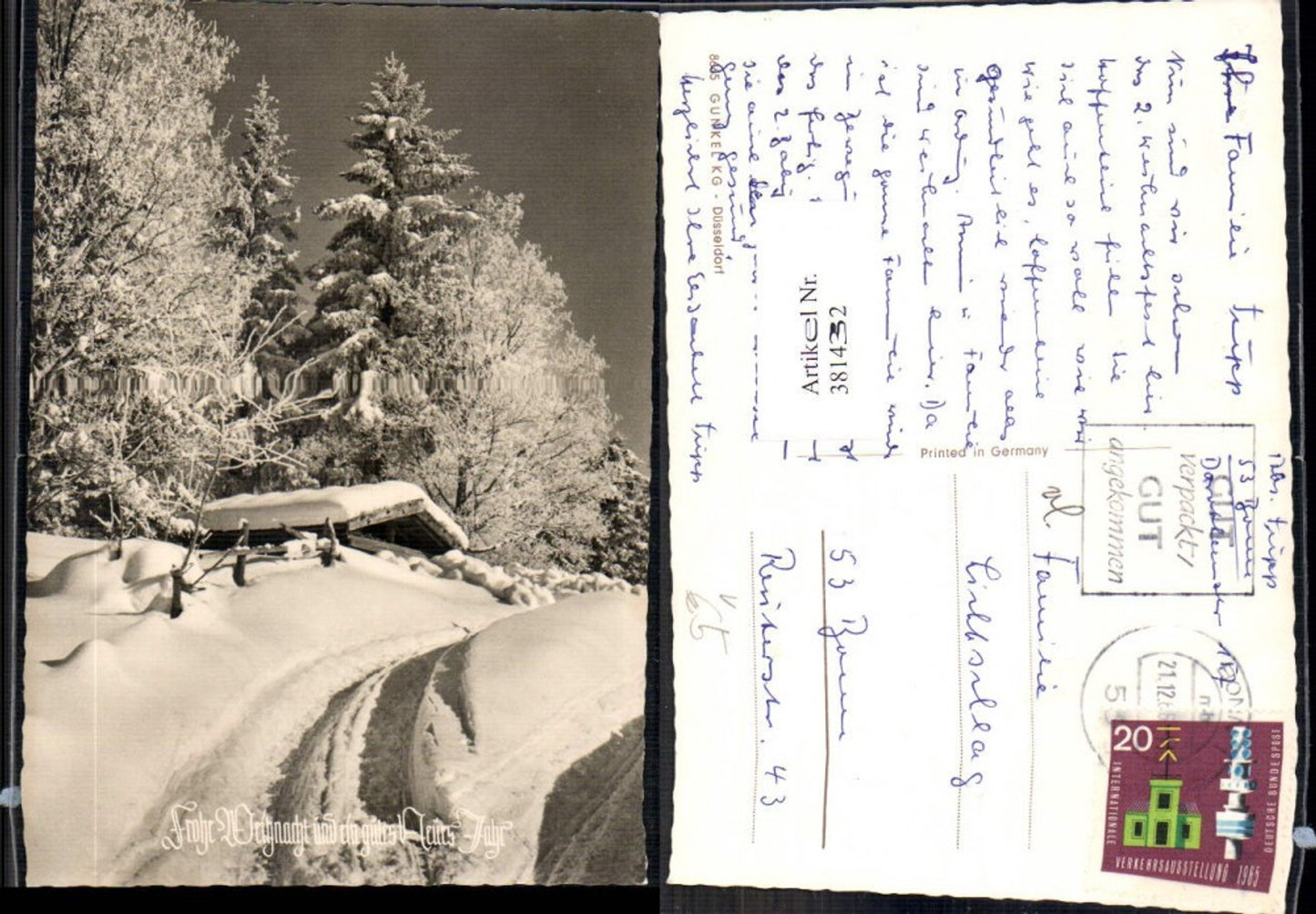381432,Fotokunst Hütte Winterlandschaft Weg tief verschneit pub Gunkel KG Düsseldorf 8665