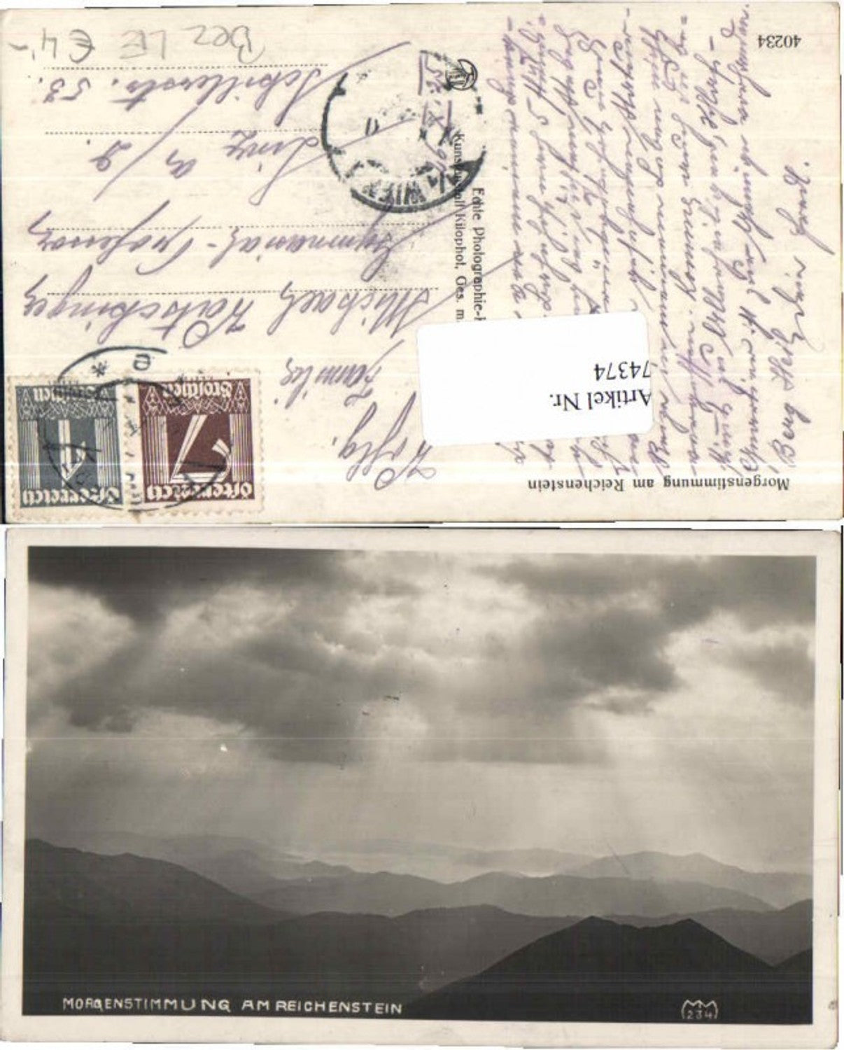 Alte Ansichtskarte – Old Postcard