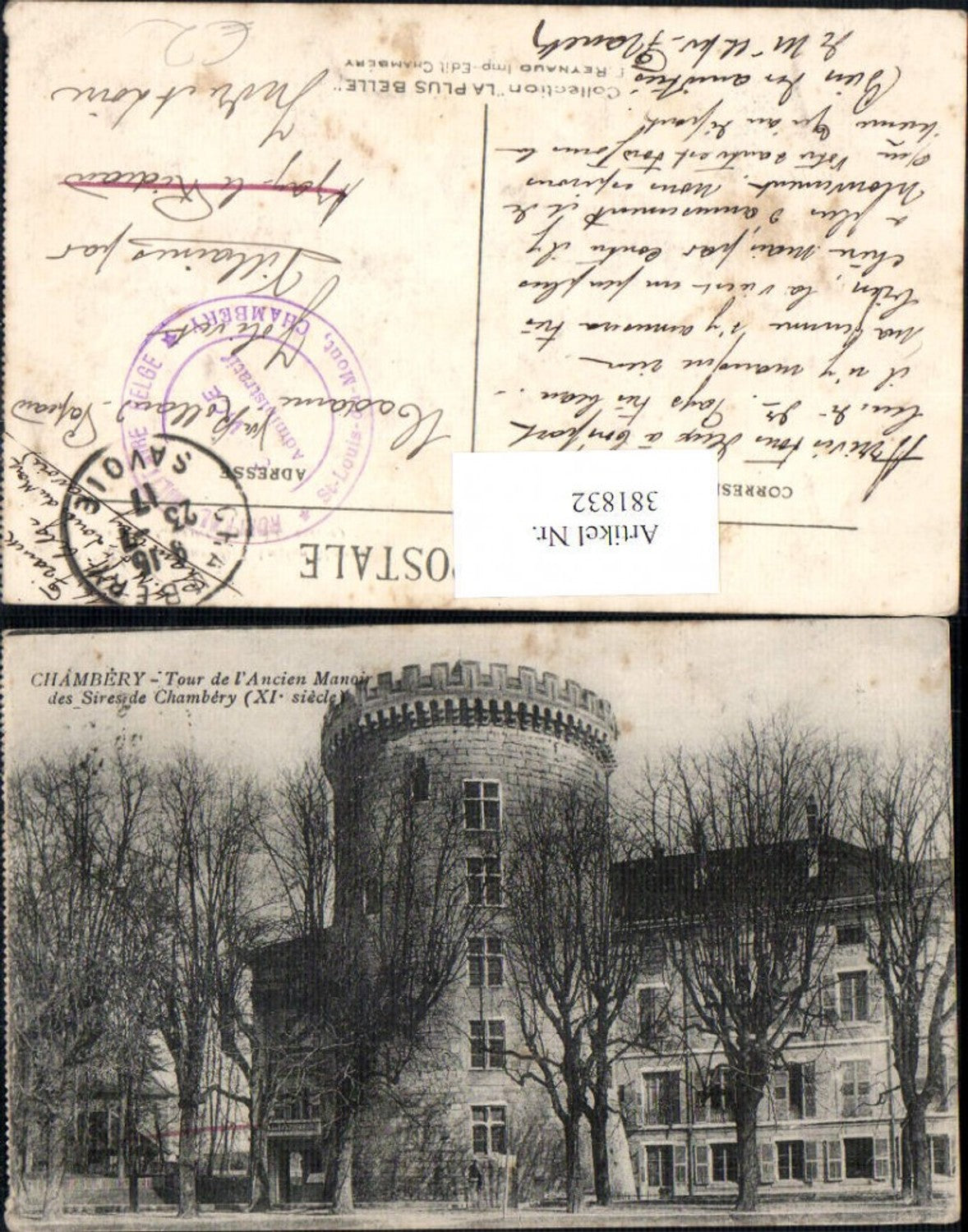 381832,Schloss Chambery Tour de l Ancien Manoir des Sires de Chambery