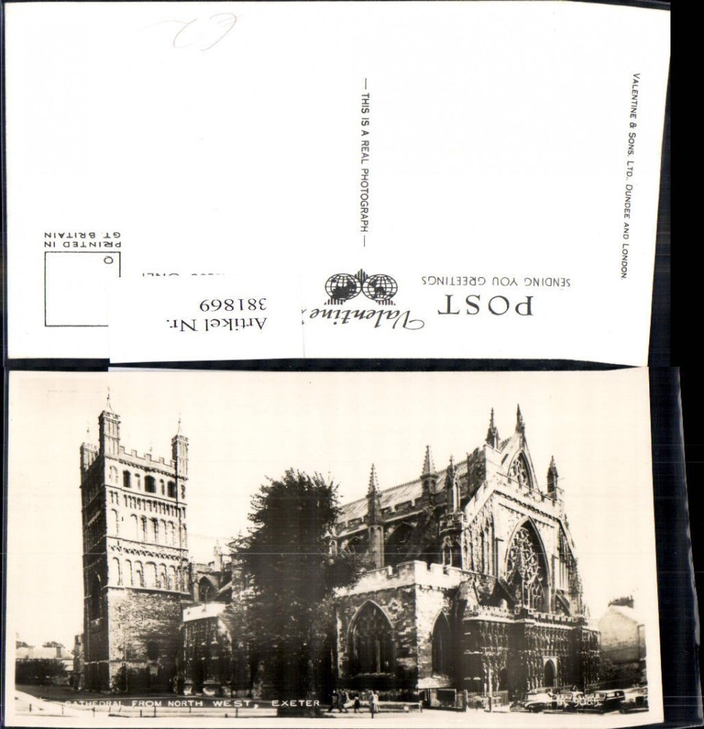 381869,Foto Ak Kirche Exeter Cathedral form North West Kathedrale