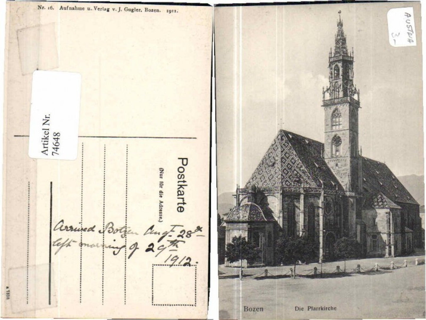 Alte Ansichtskarte – Old Postcard