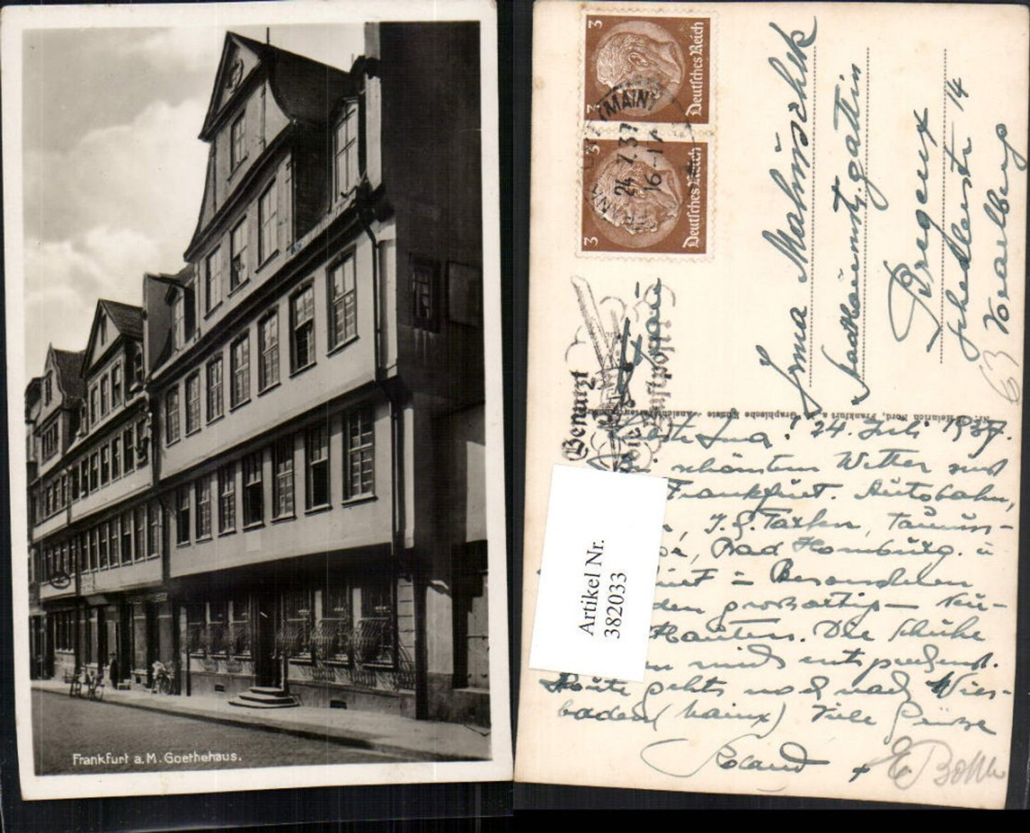 382033,Frankfurt am Main Goethehaus