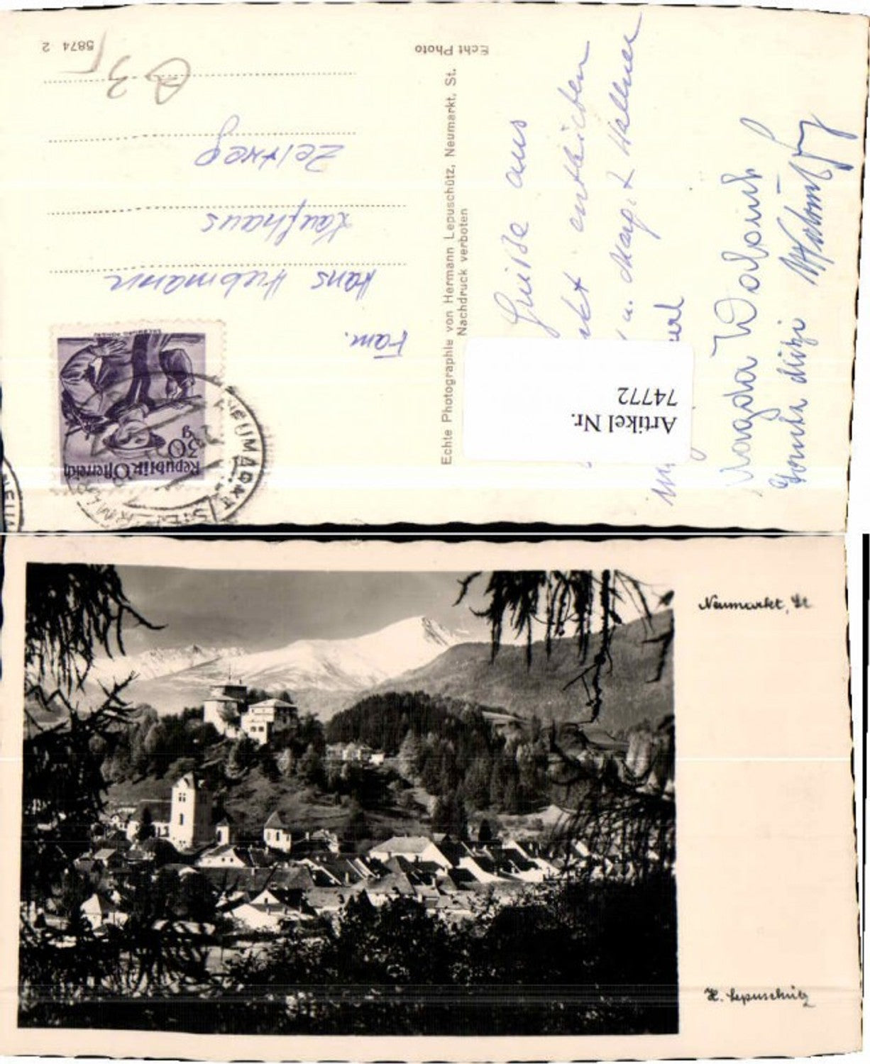 Alte Ansichtskarte – Old Postcard