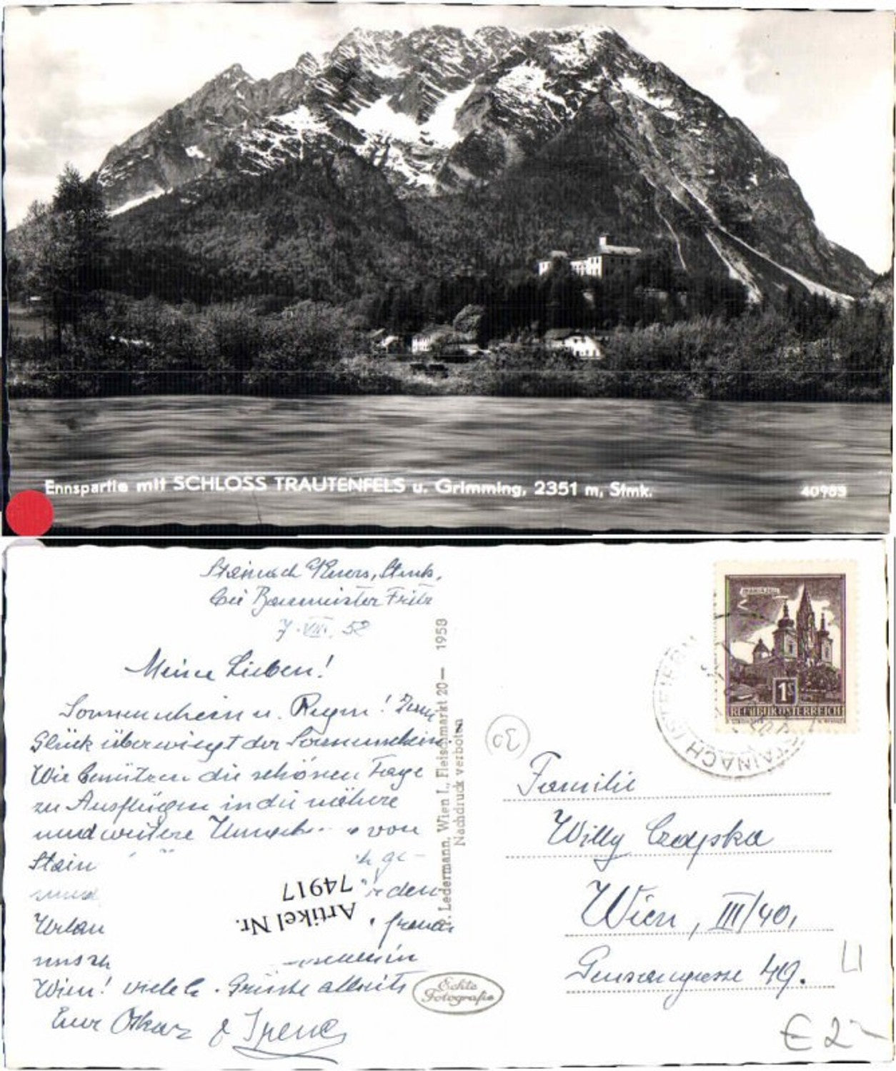 Alte Ansichtskarte – Old Postcard