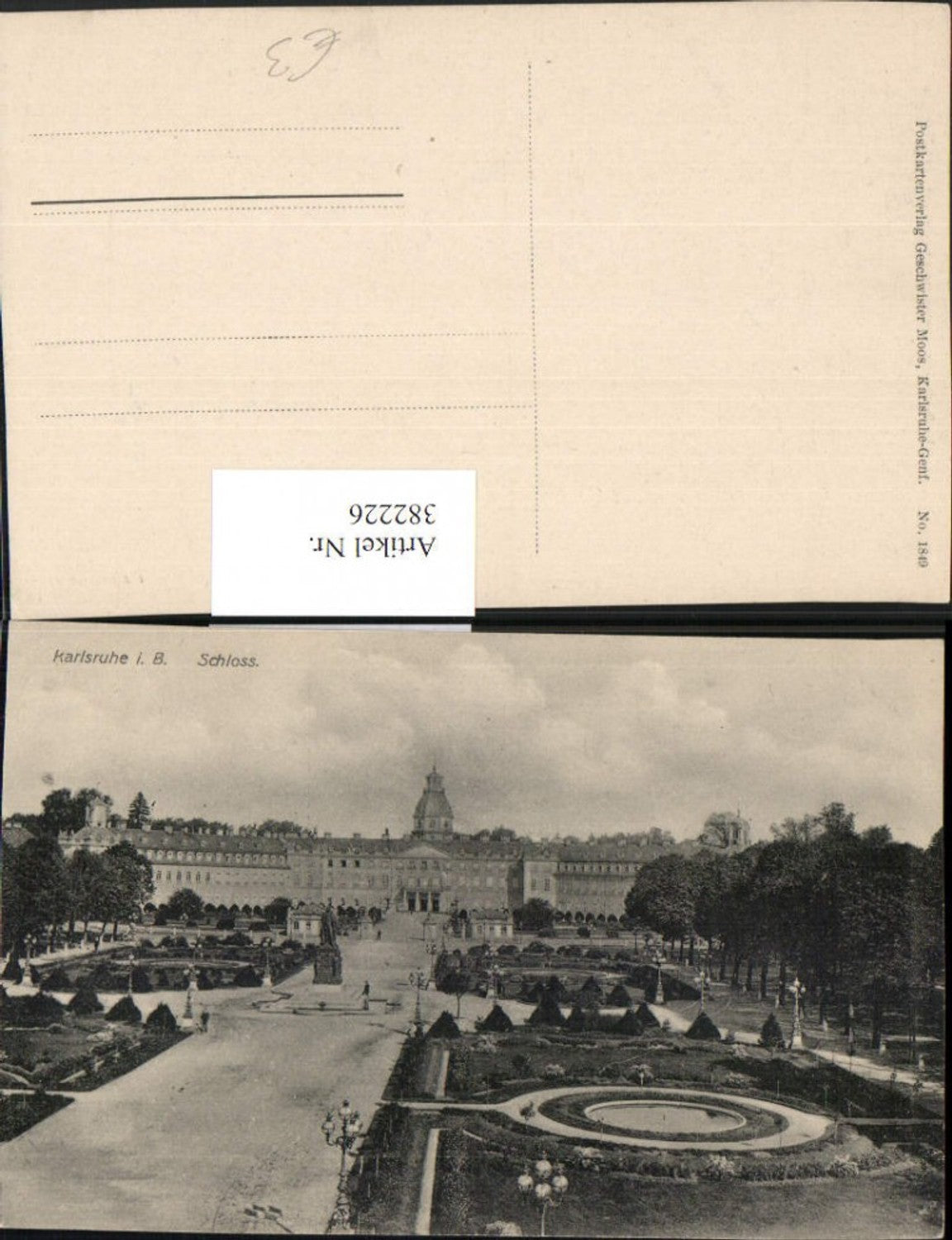 382226,Karlsruhe im Breisgau Schloss Garten