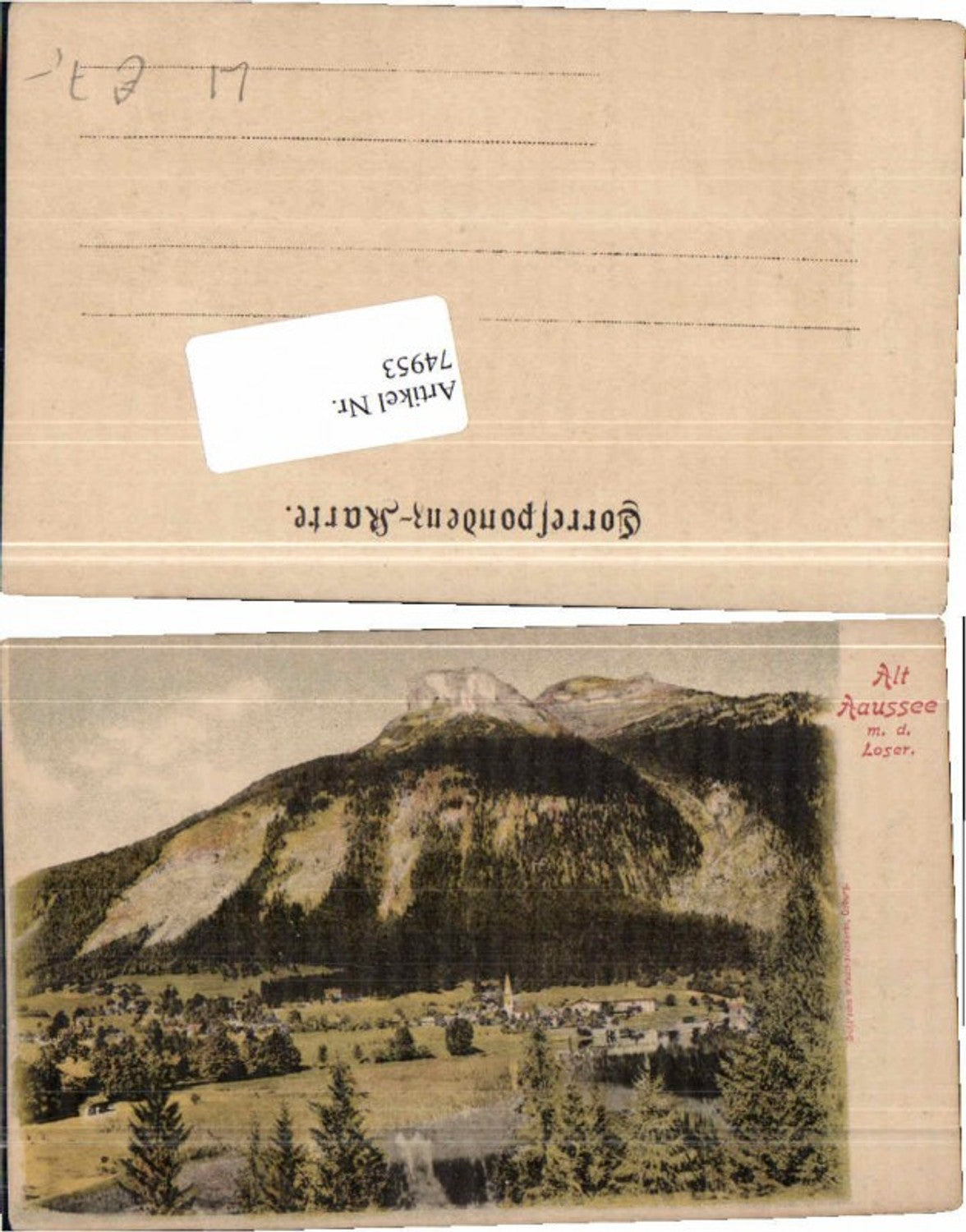 Alte Ansichtskarte – Old Postcard