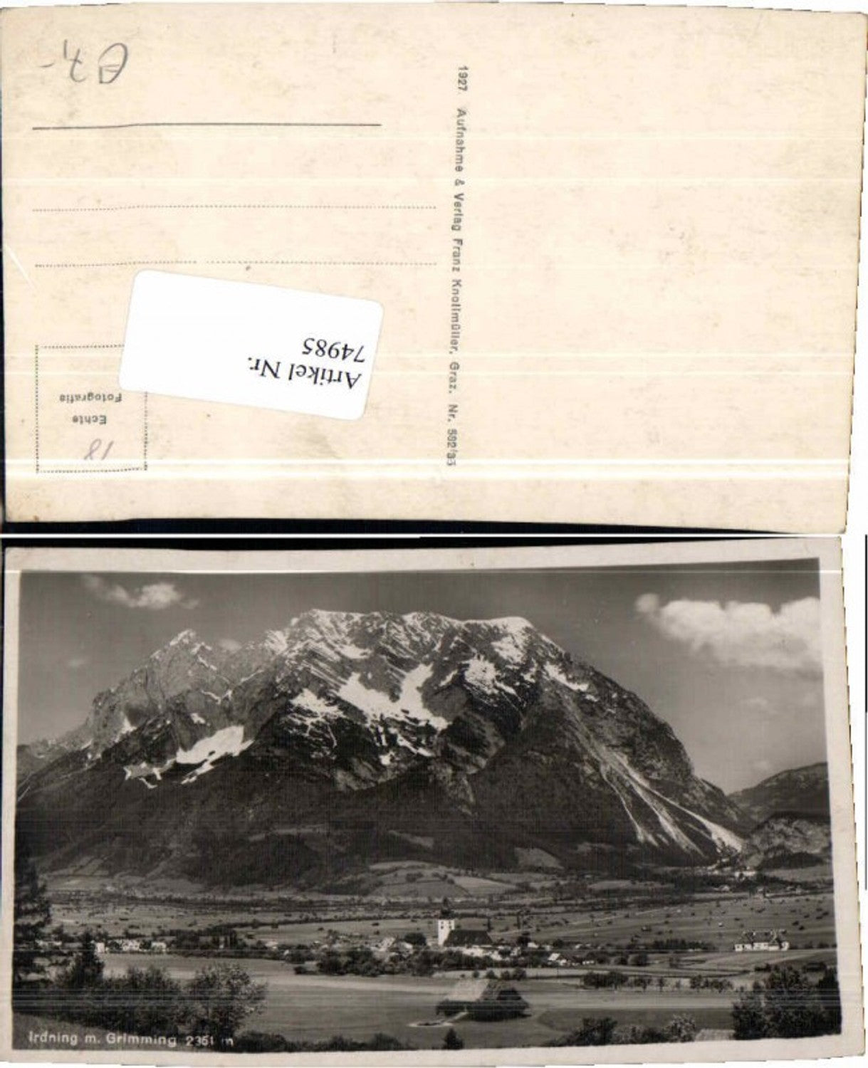 Alte Ansichtskarte – Old Postcard