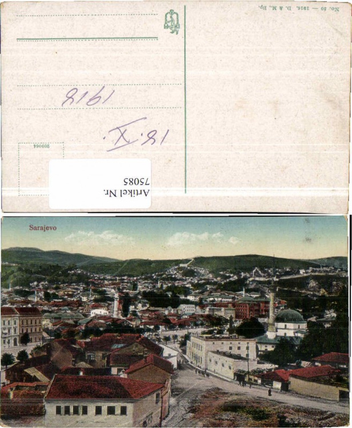 75085,Sarajevo Total COLOR 1918