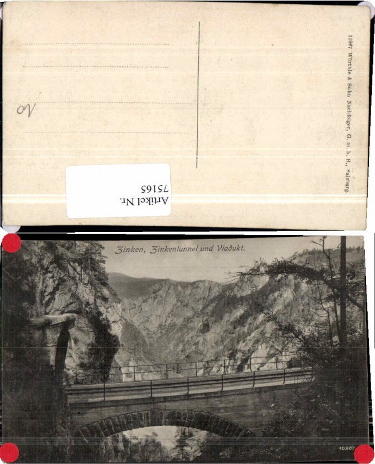 75165,Mariazellerbahn Zinken Tunnel Viadukt Annaberg