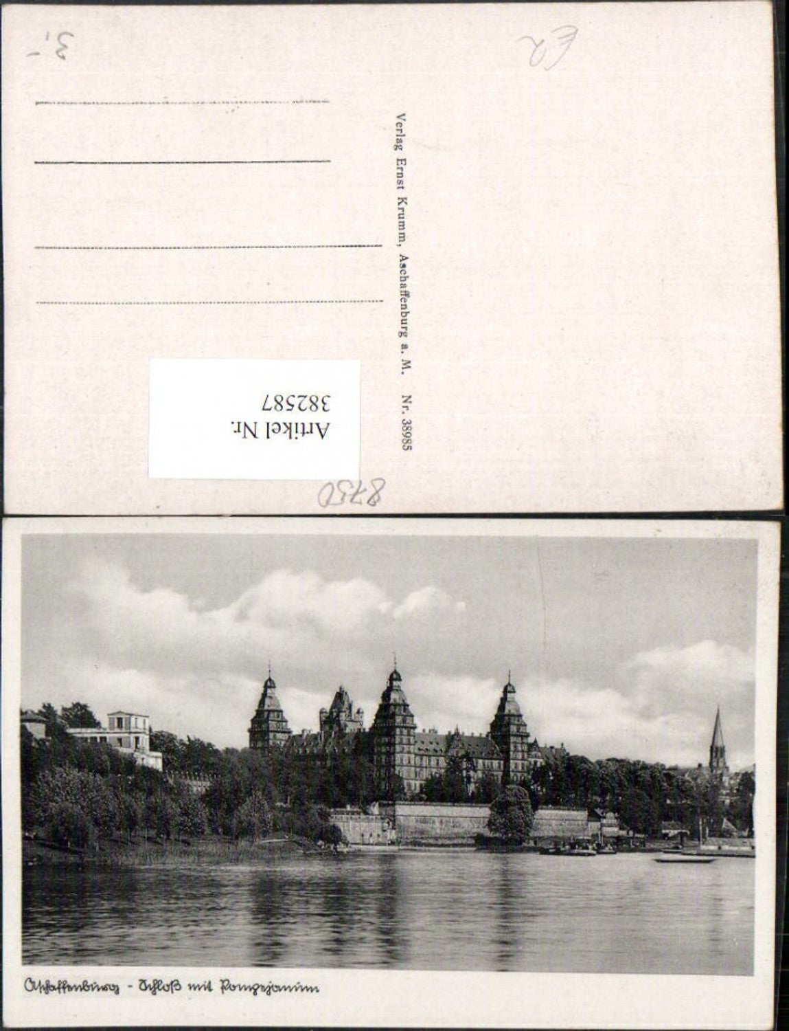 382587, Aschaffenburg Castle with Pompejanum