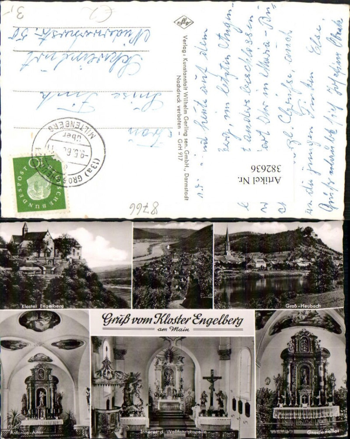 382636,Großheubach am Main Totale Kloster Engelberg Mehrbildkarte