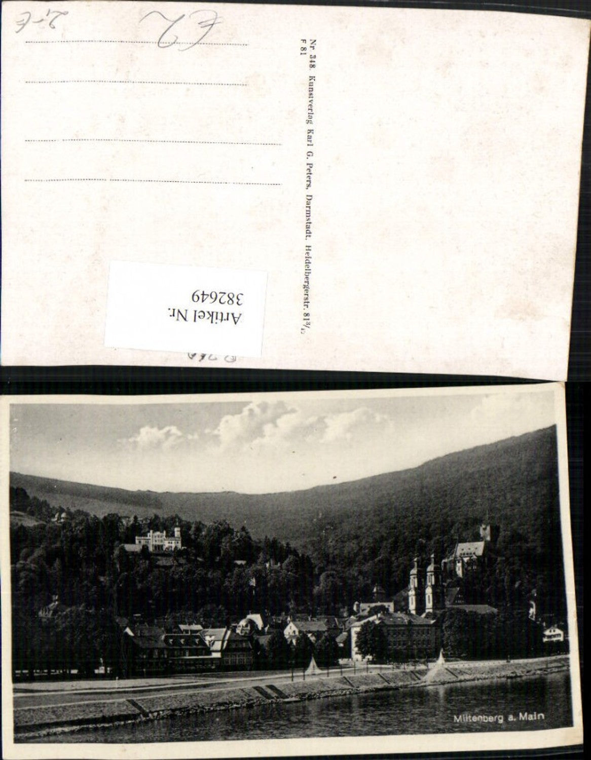 382649,Miltenberg am Main Teilansicht m. Burg