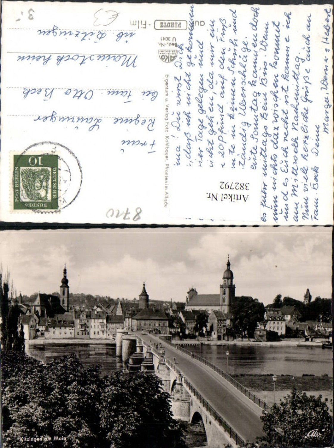 382792,Kitzingen am Main Teilansicht Brücke