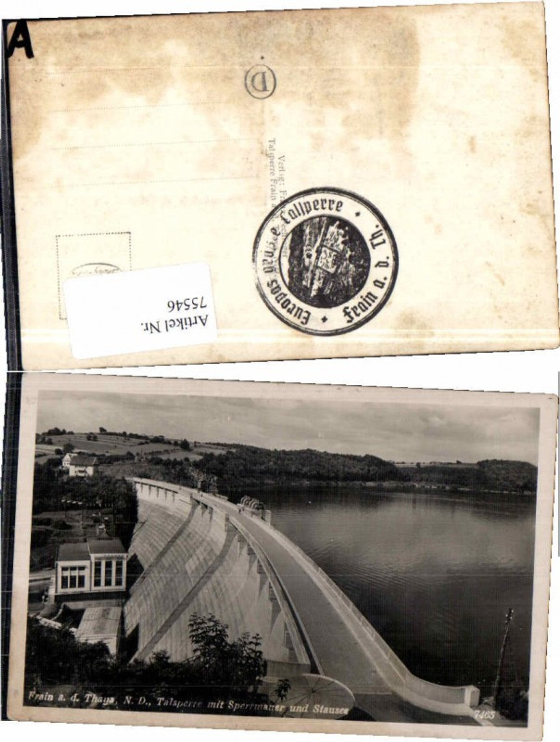 75546,Frain a.d. Thaya Talsperre um 1939