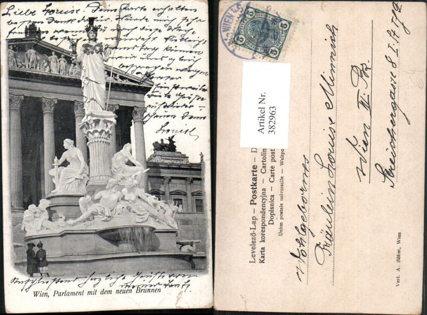 Alte Ansichtskarte – Old Postcard