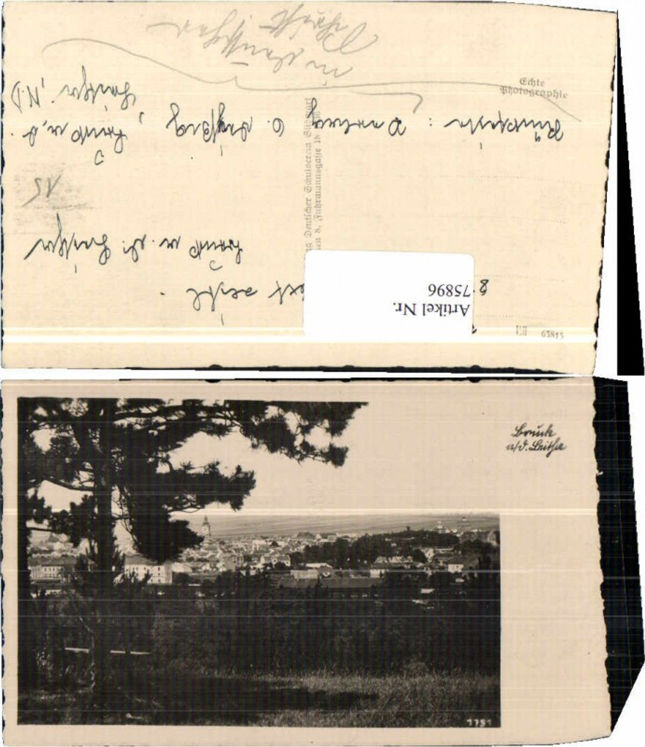 75896, Bruck an der Leitha, part of the town, 1937