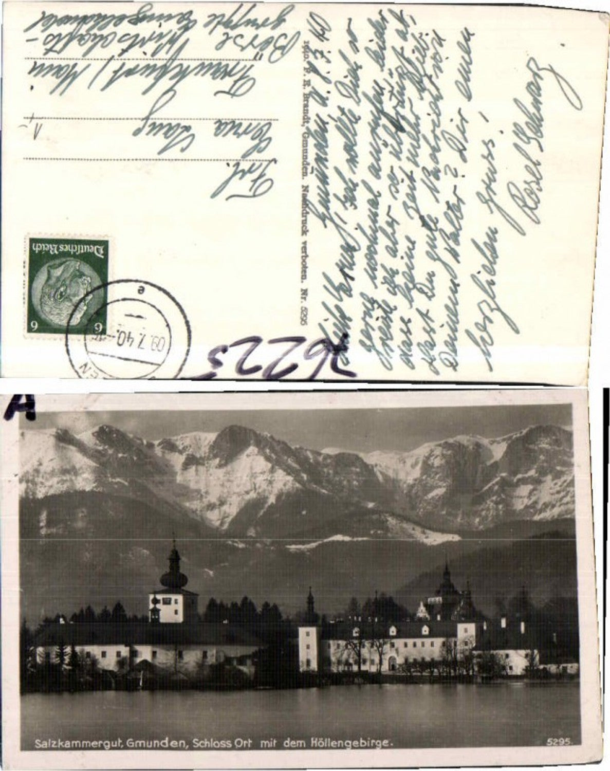 76225,Gmunden m. Schloss Orth pub Brandt 5295