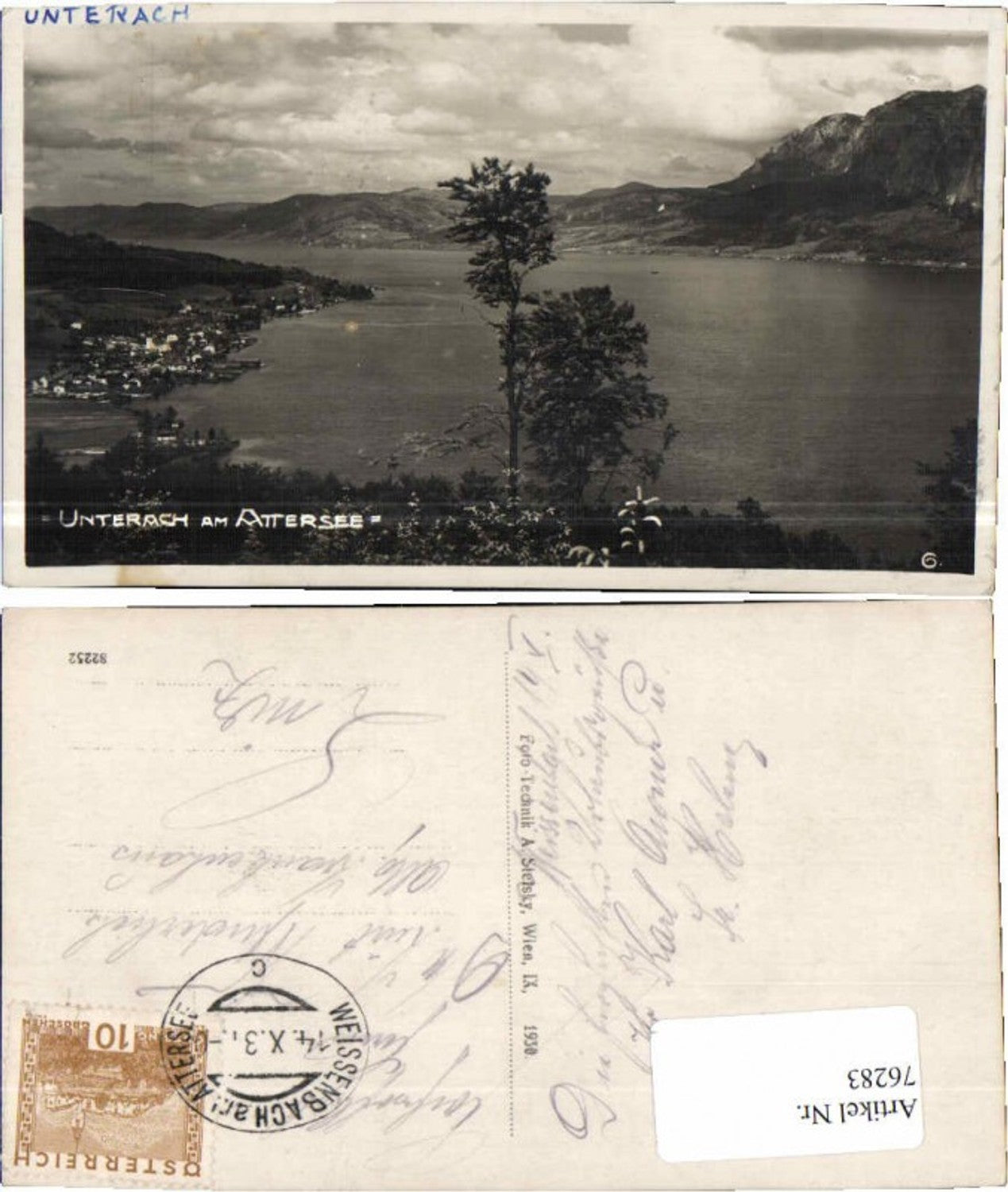 76283,Unterach am Attersee Totale 1930