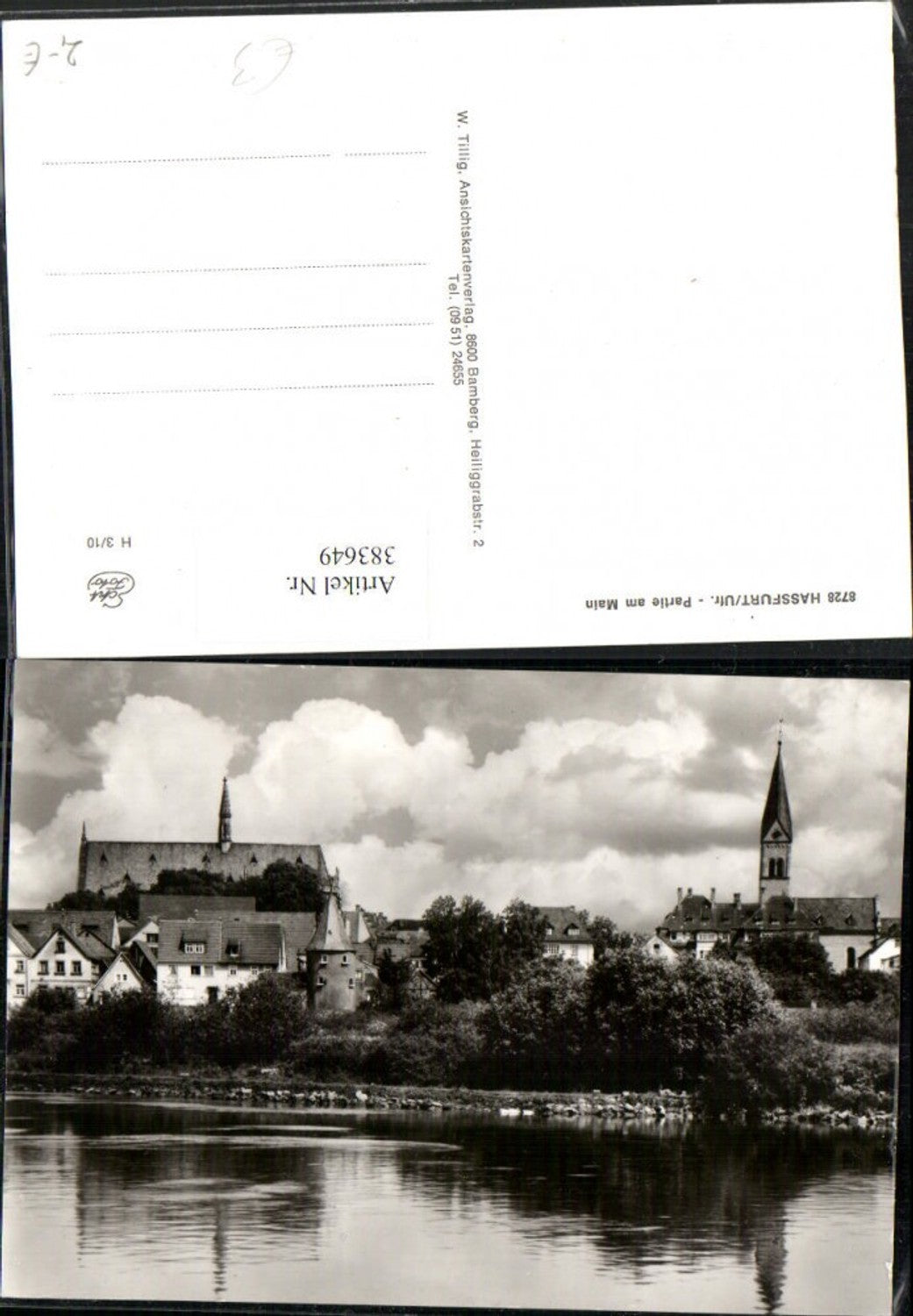 383649,Hassfurt Haßfurt Partie am Main Teilansicht