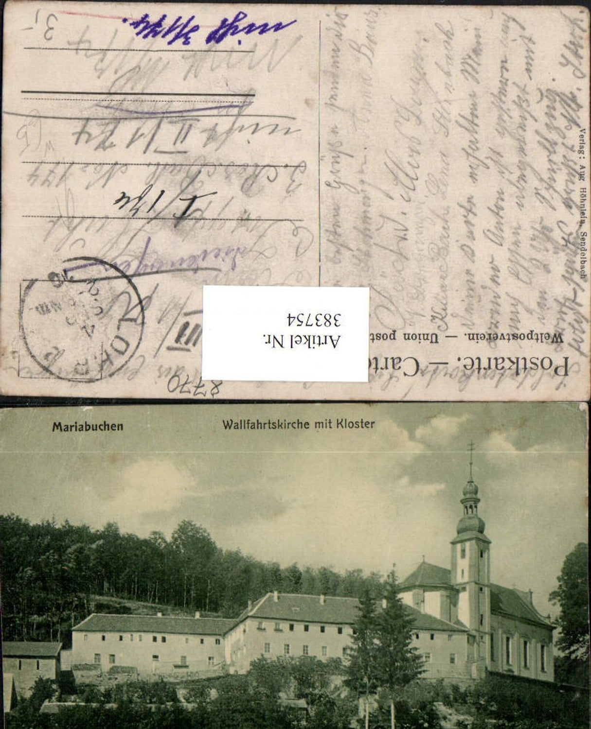383754,Mariabuchen b. Lohr am Main Wallfahrtskirche Kirche m. Kloster