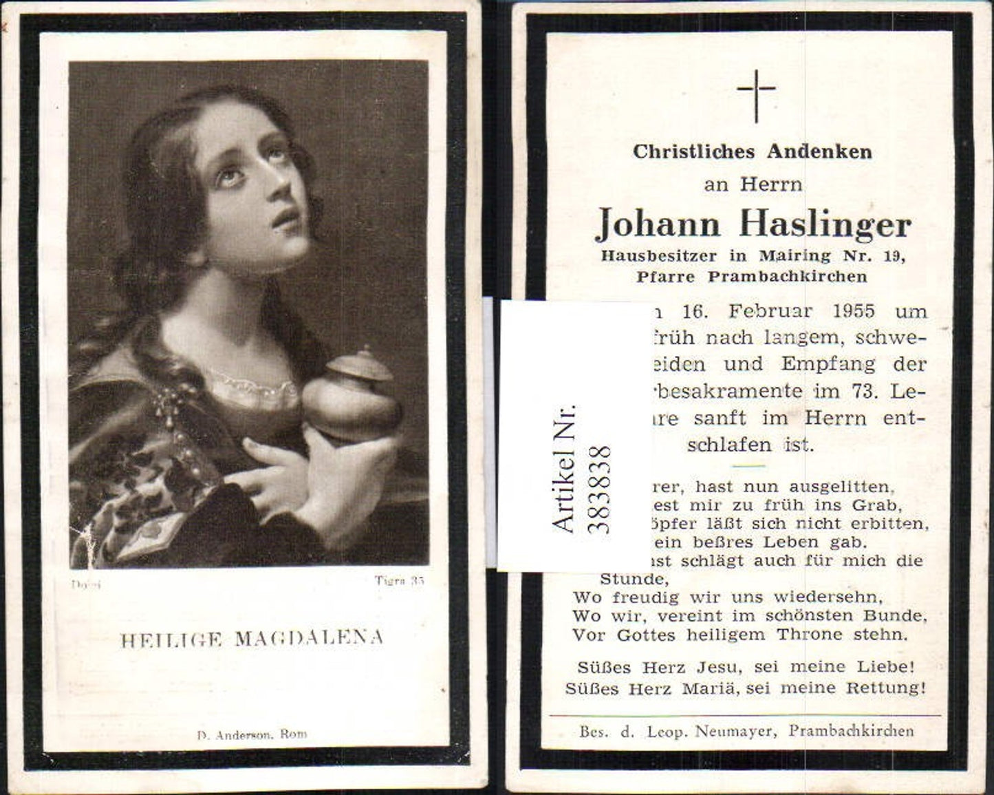 Alte Ansichtskarte – Old Postcard