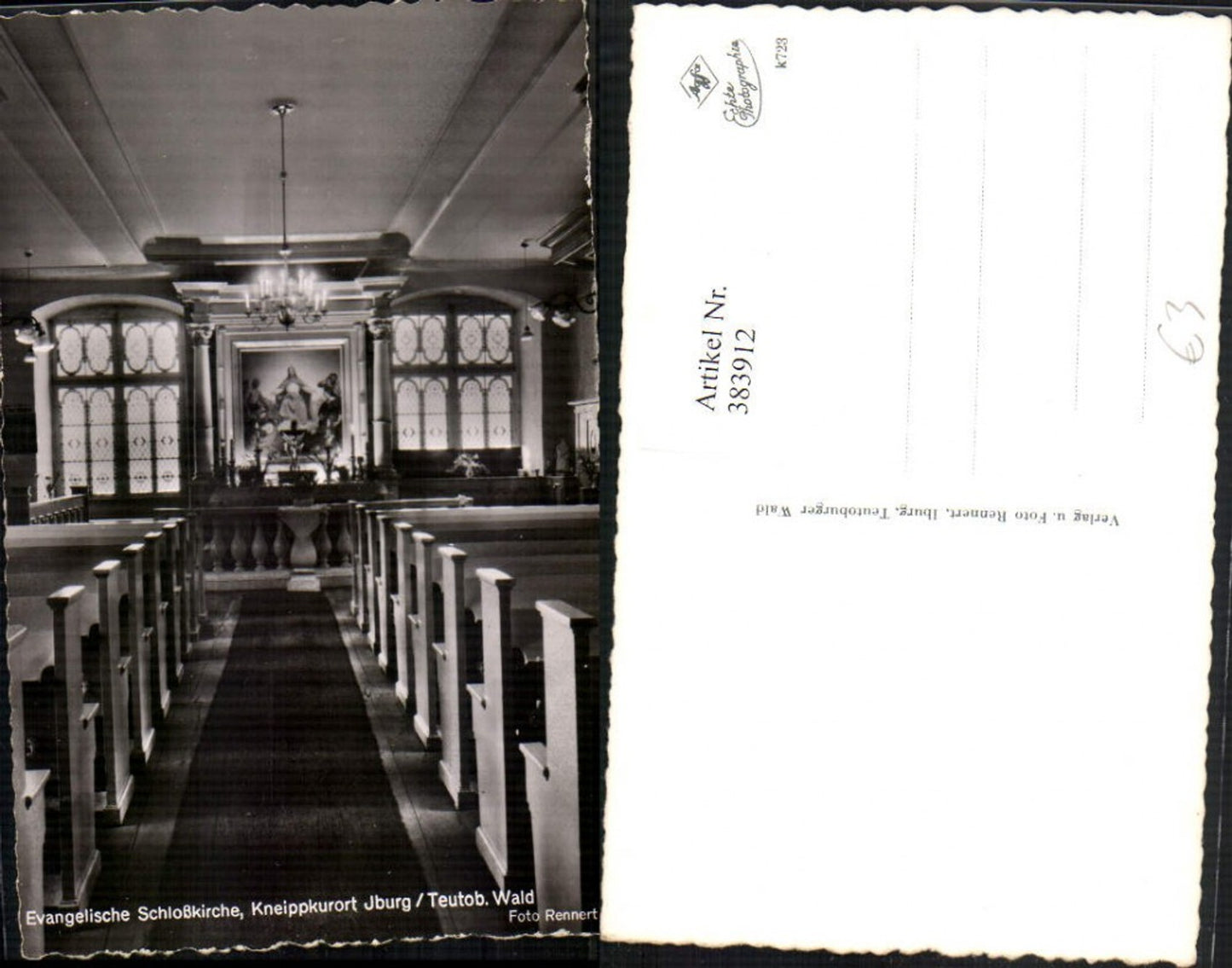 383912,Bad Iburg Evangelische Schlosskirche Kirche Innenansicht