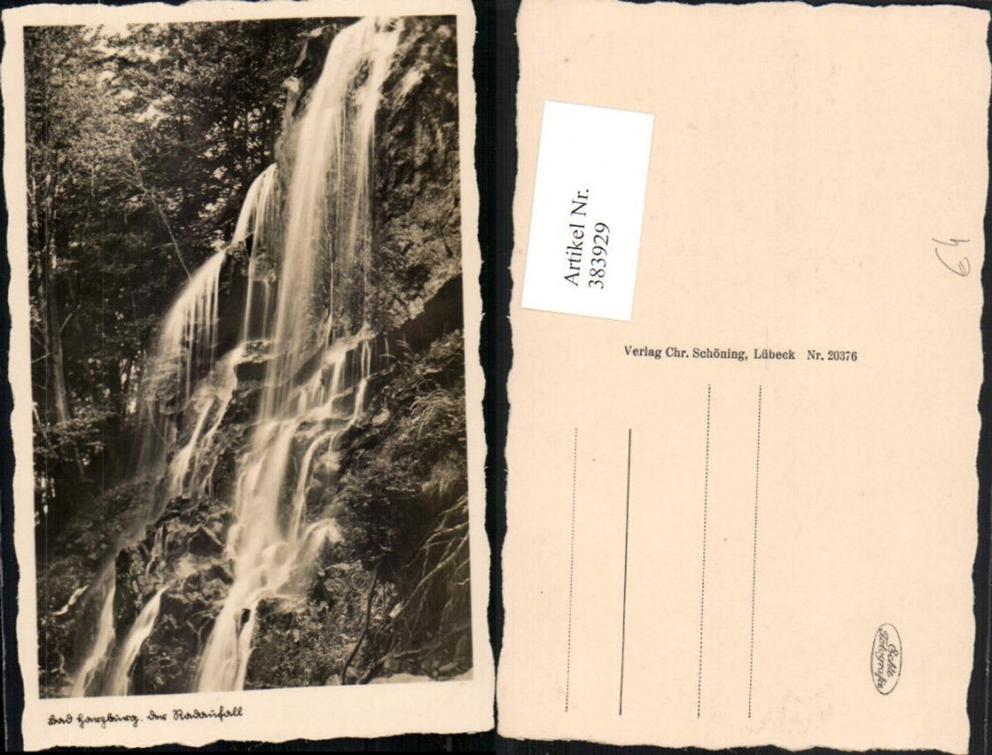 383929,Bad Harzburg Radaufall Wasserfall