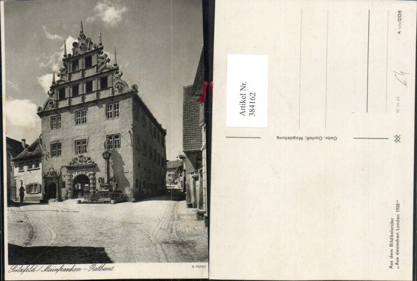 384162,Sulzfeld Mainfranken Rathaus Straßenansicht