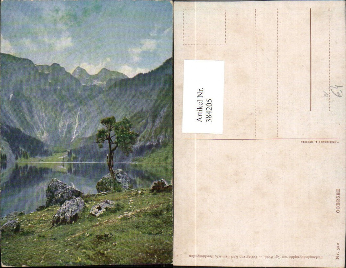 384205,Obersee See b. Berchtesgaden Bergkulisse