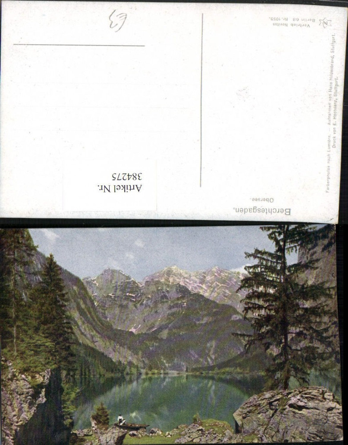 384275.Berchtesgaden Obersee See Bergkulisse