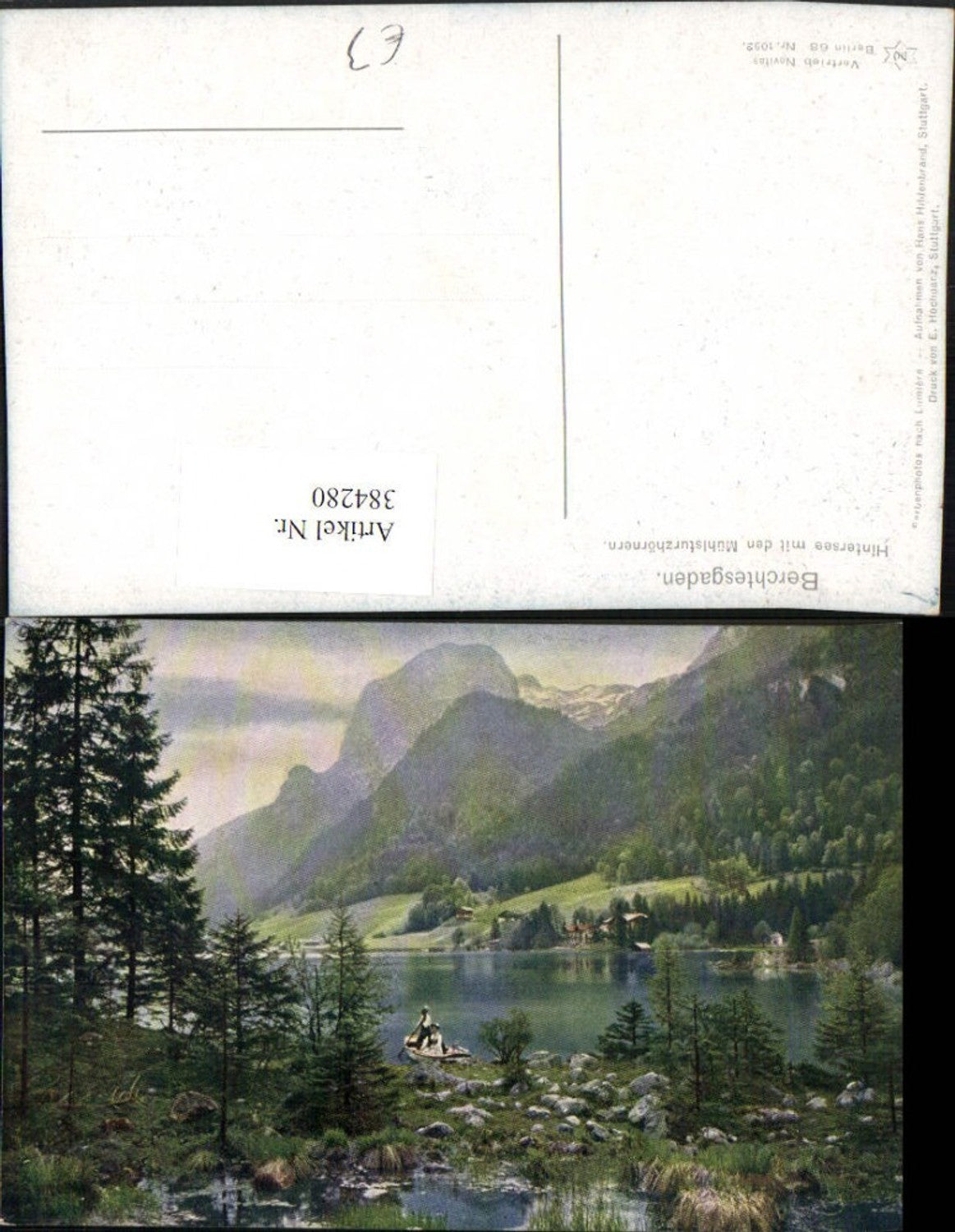 384280.Berchtesgaden Hintersee See m. Mühlsturzhörnern Bergkulisse