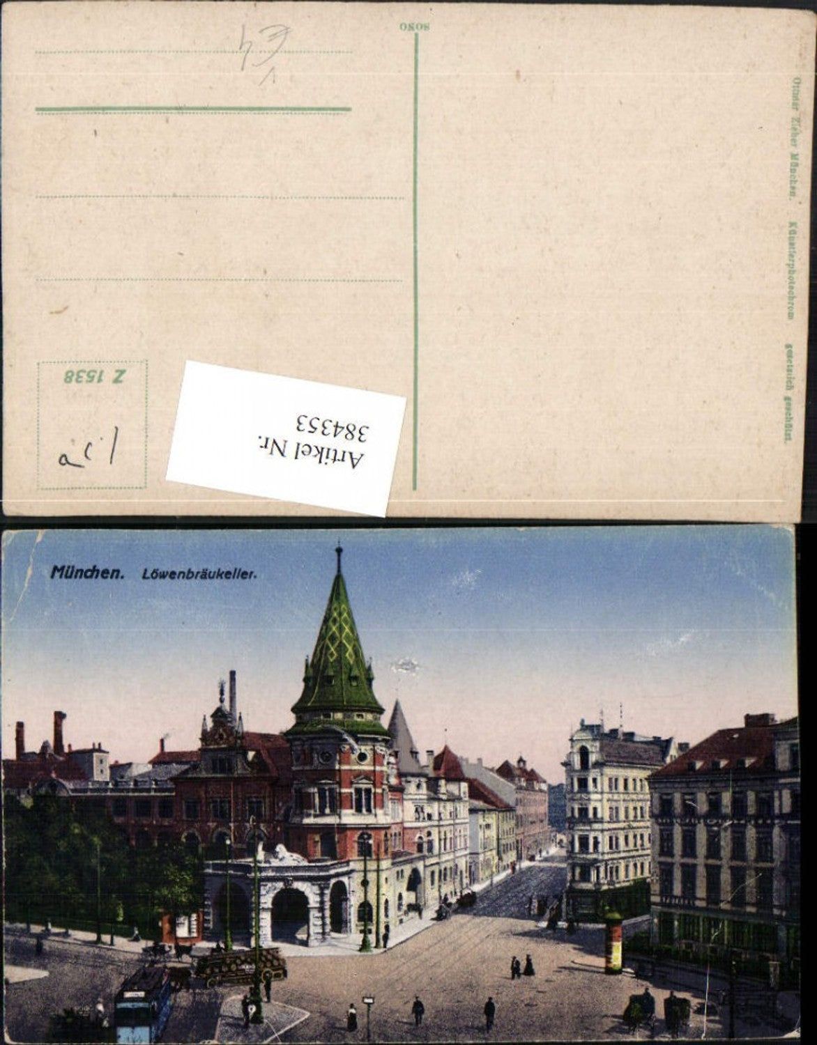 384353.München Löwenbräukeller Brauerei pub Ottmar Zieher 1538