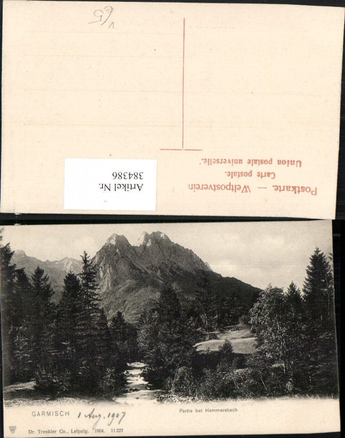 384386.Garmisch Partie b. Hammersbach Bergkulisse pub Trenkler Co 11227