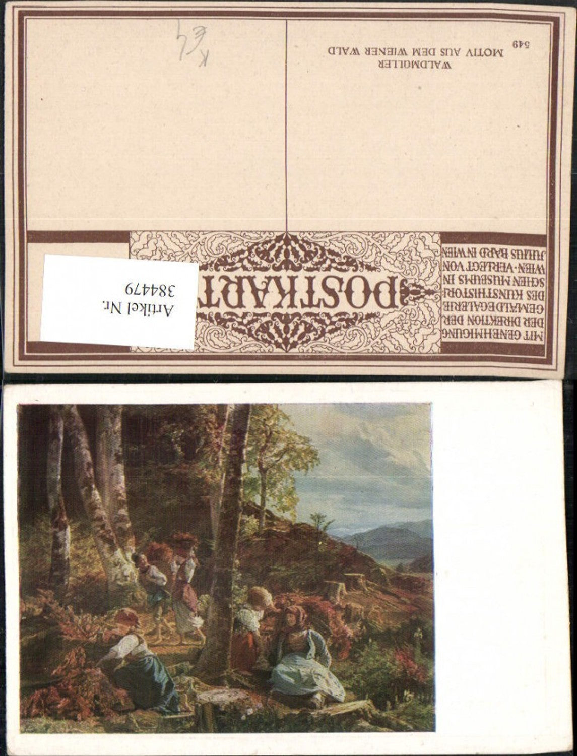 384479.Künstler AK Waldmüller Motiv aus dem Wiener Wald