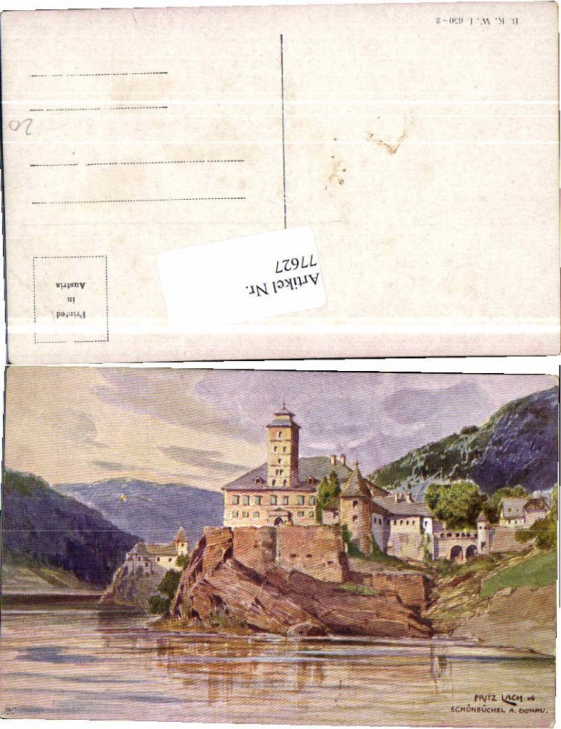 77627,Schönbühel a.d. Donau Fritz Lach sign B.K.W.I 650-2