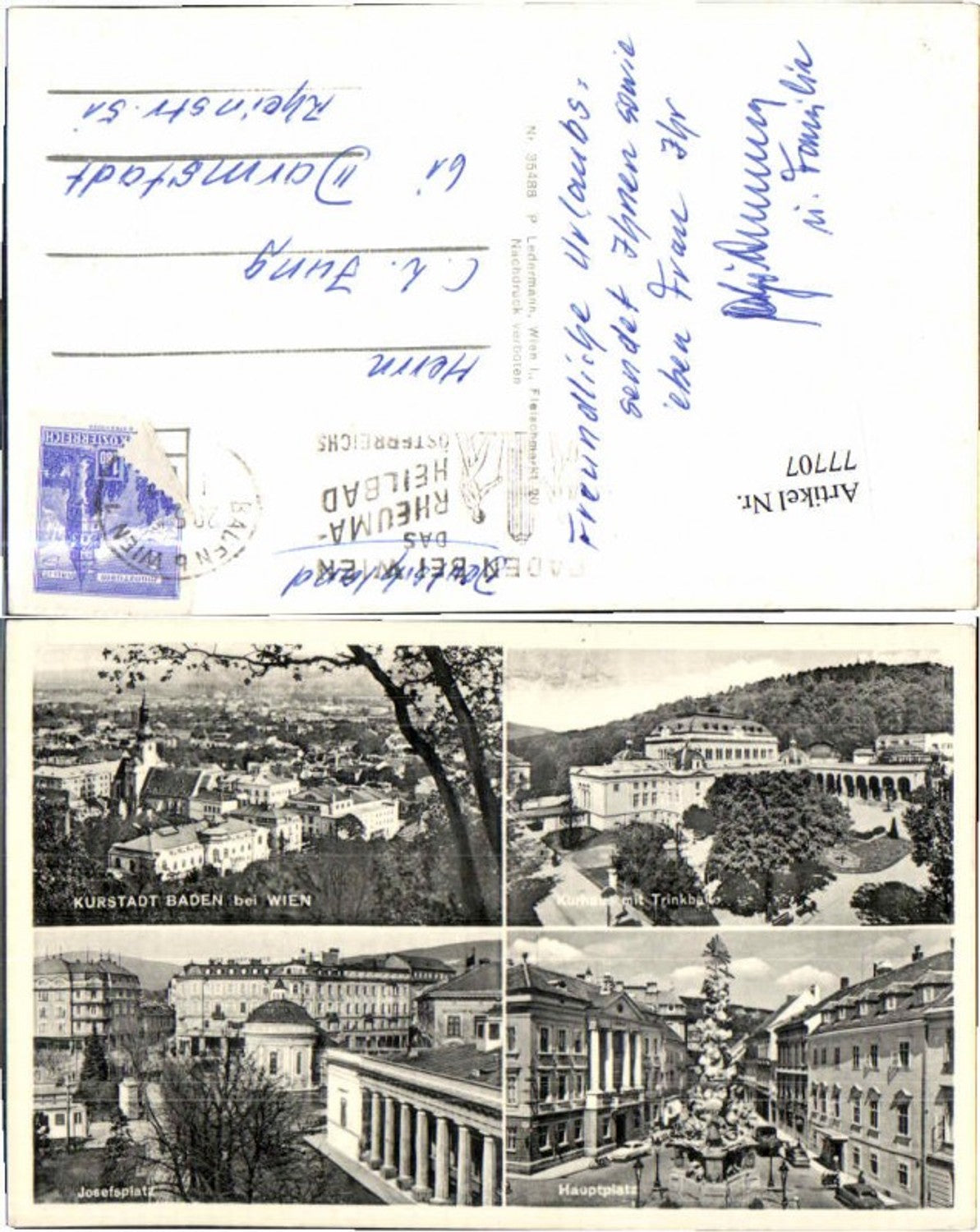 77707,Baden bei Wien Mehrbildkarte Ledermann 35488