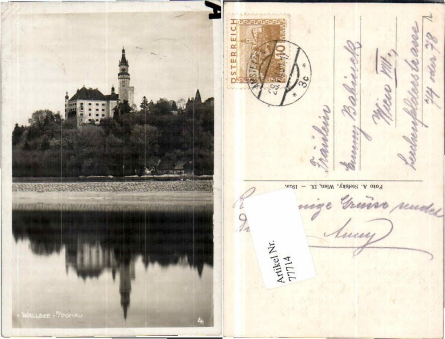 77714,Wallsee a.d. Donau Partie an der Donau 1931