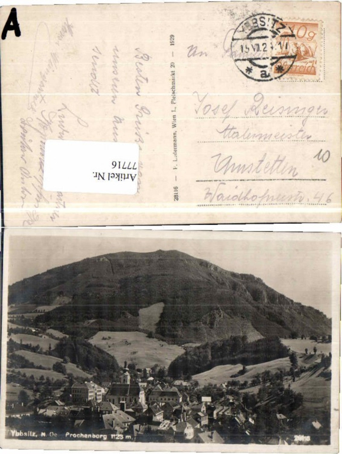 77716,Ybbsitz Partie m. Prochenberg Ledermann 28116