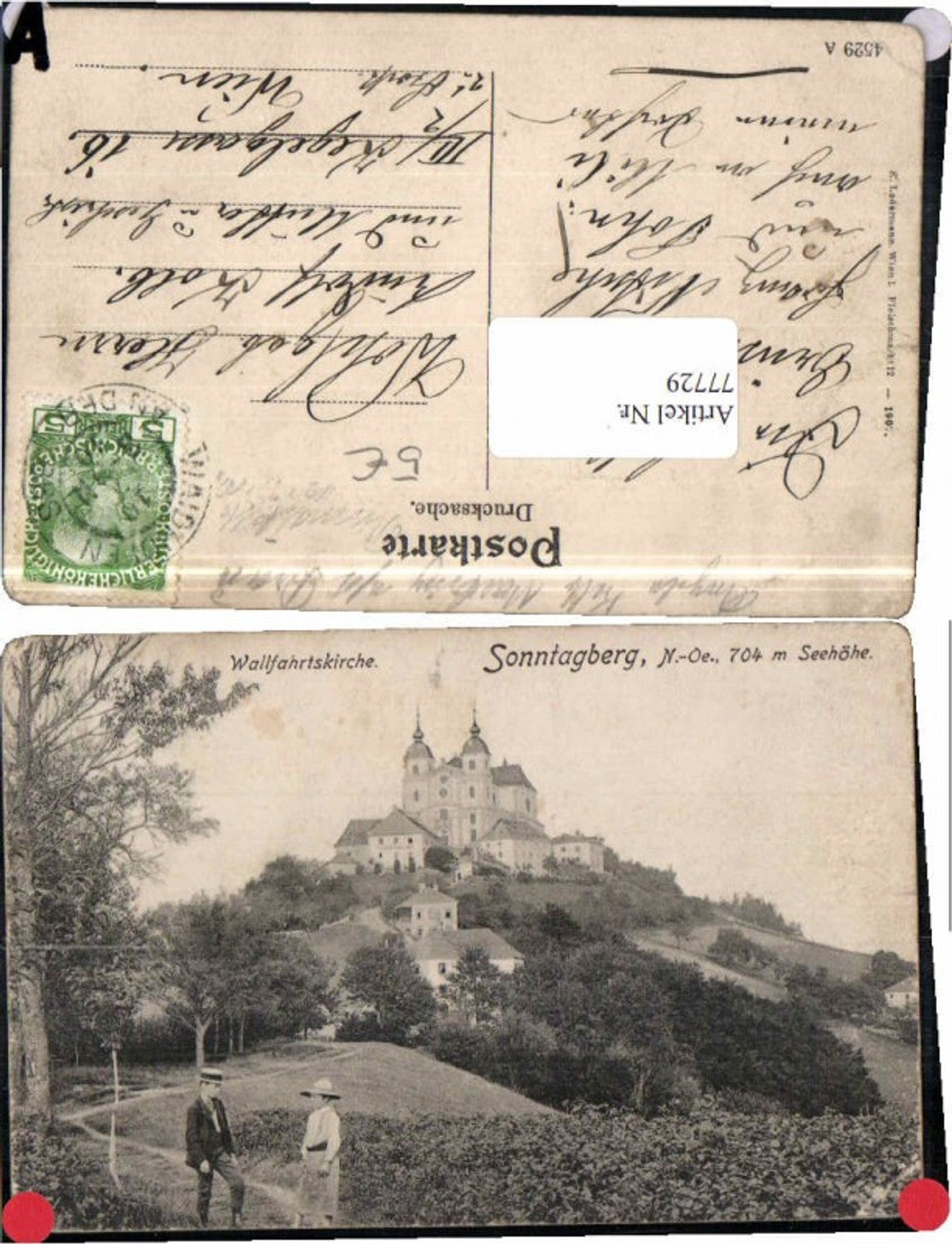 77729,RARE AK Sonntagberg Rosenau Kematen Leute am Weg