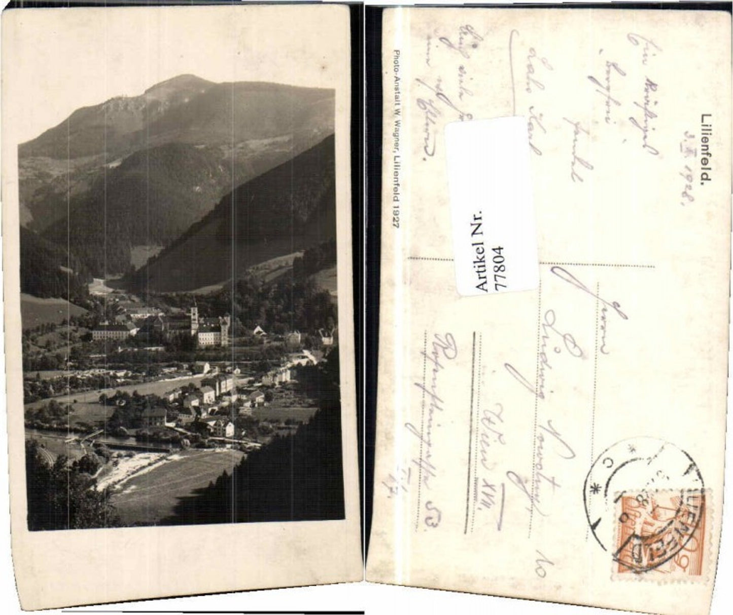 77804,Lilienfeld Ortsansicht 1927 pub Wagner