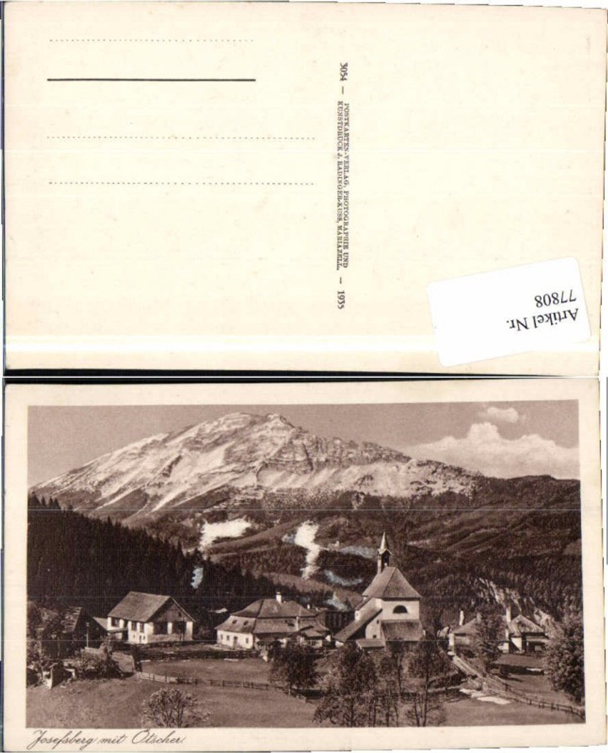 77808,Josefsberg b. Mitterbach am Ötscher 1935