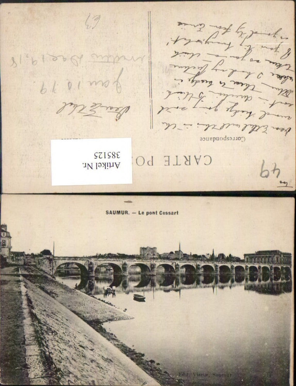 385125,Pays de la Loire Maine-et-Loire Saumur Le Pont Cessart Brücke