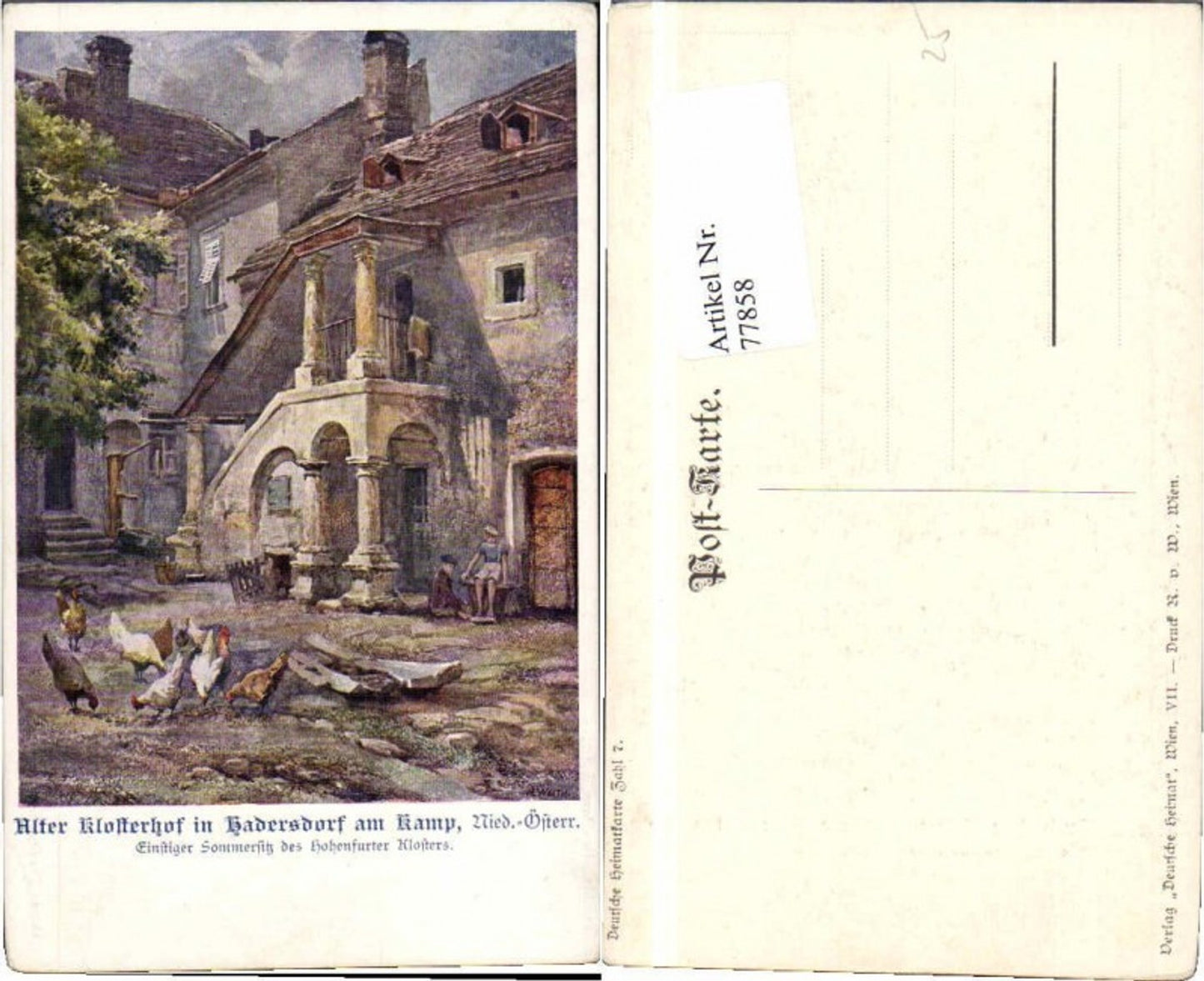 77858,Hadersdorf am Kamp Klosterhof M. Weith sign.