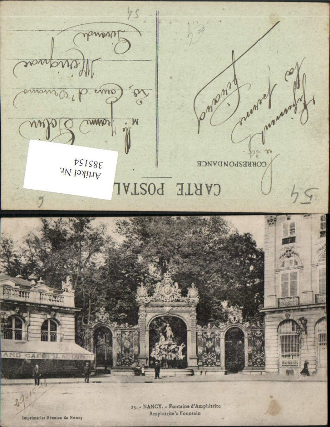 385154,Lothringen Meurthe-et-Moselle Nancy Fontaine Amphitrite Brunnen