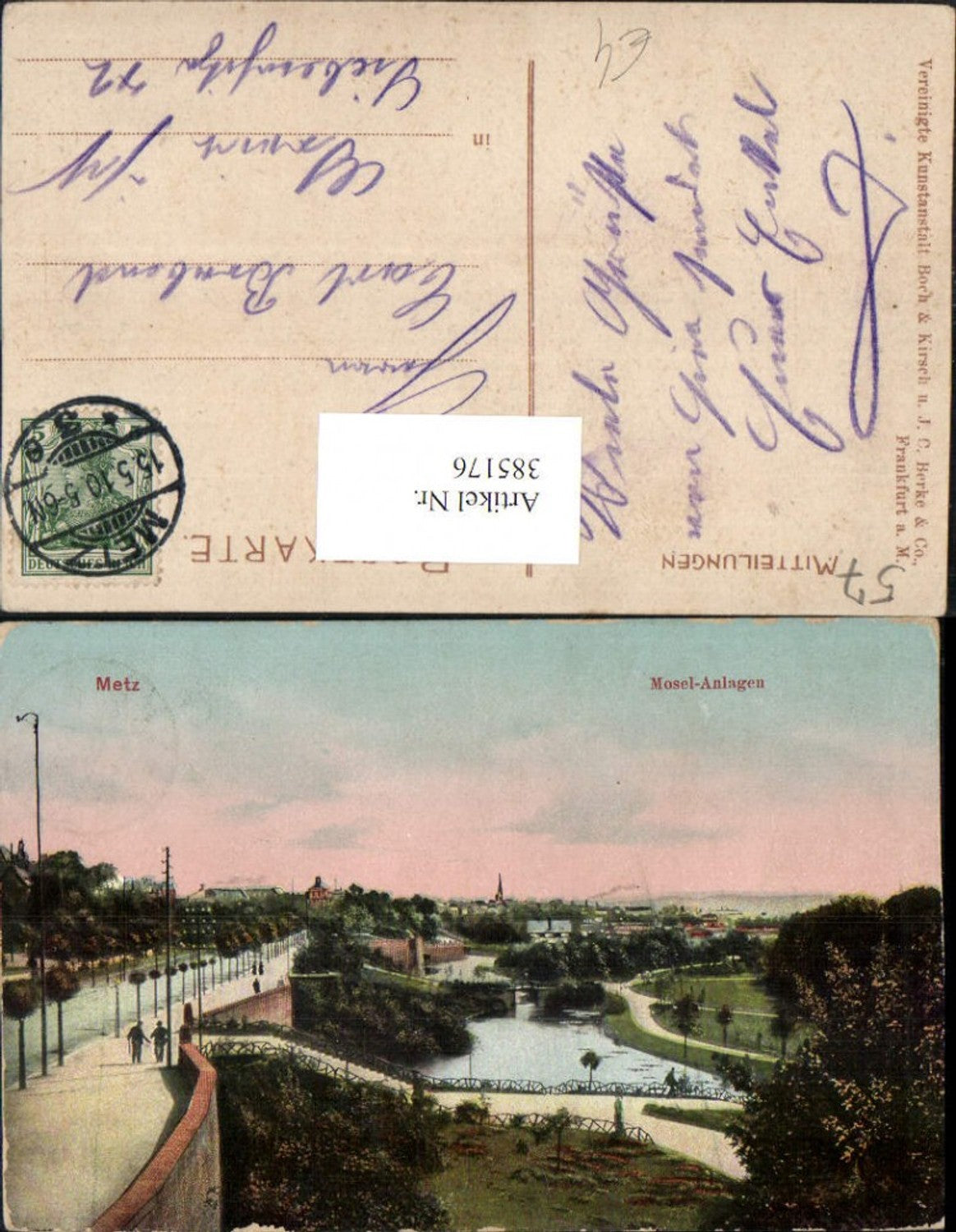 385176,Lothringen Moselle Metz Mosel-Anlagen