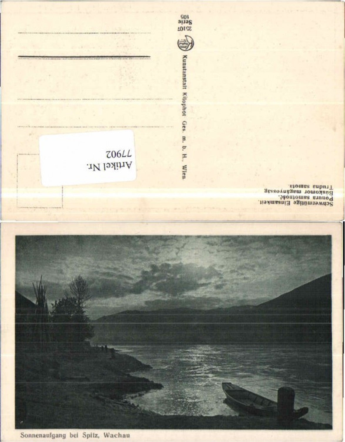 77902,Sonnenaufgang bei Spitz Wachau Kilophot 25107