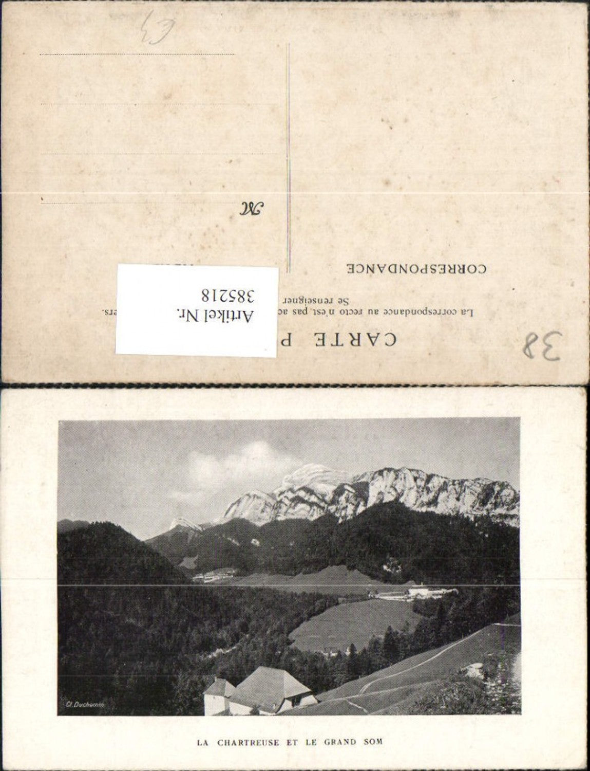 385218,Rhone-Alpes Isere La Chartreuse et le Grand Som Bergkulisse