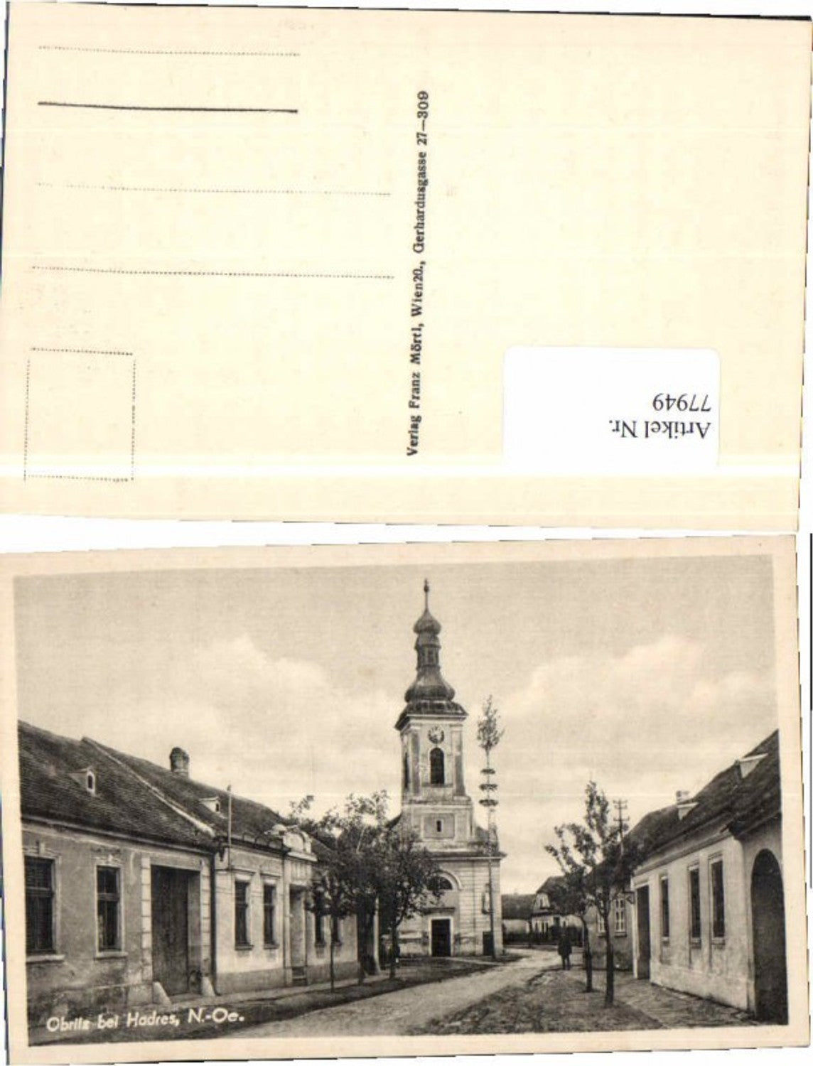 77949,Obritz bei Hadres Strassenpartie