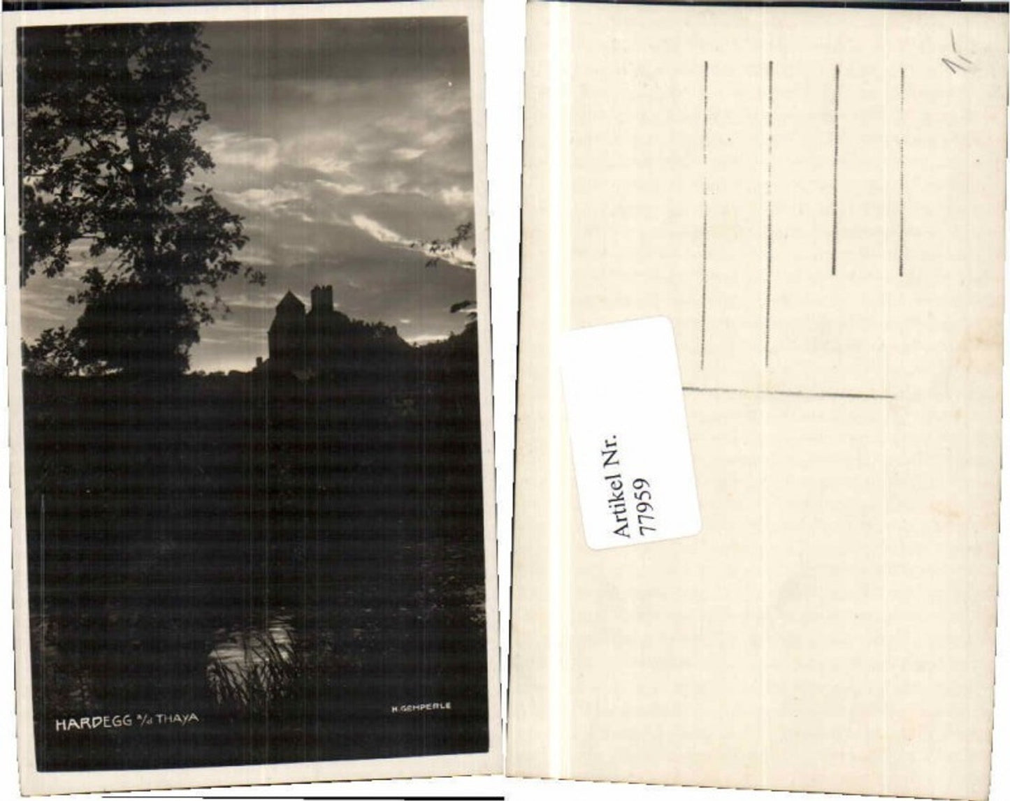 77959,Hardegg a.d. Thaya Abendstimmung