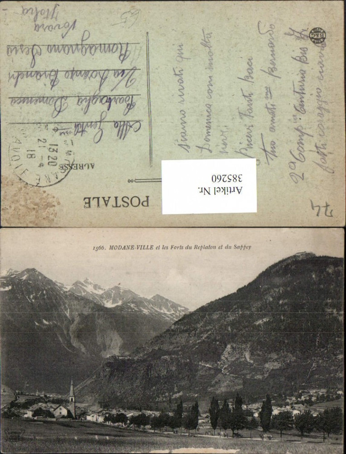 385260,Rhone-Alpes Haute-Savoie Modane-Ville et les Forts du Replaton et du Sappey Bergkulisse